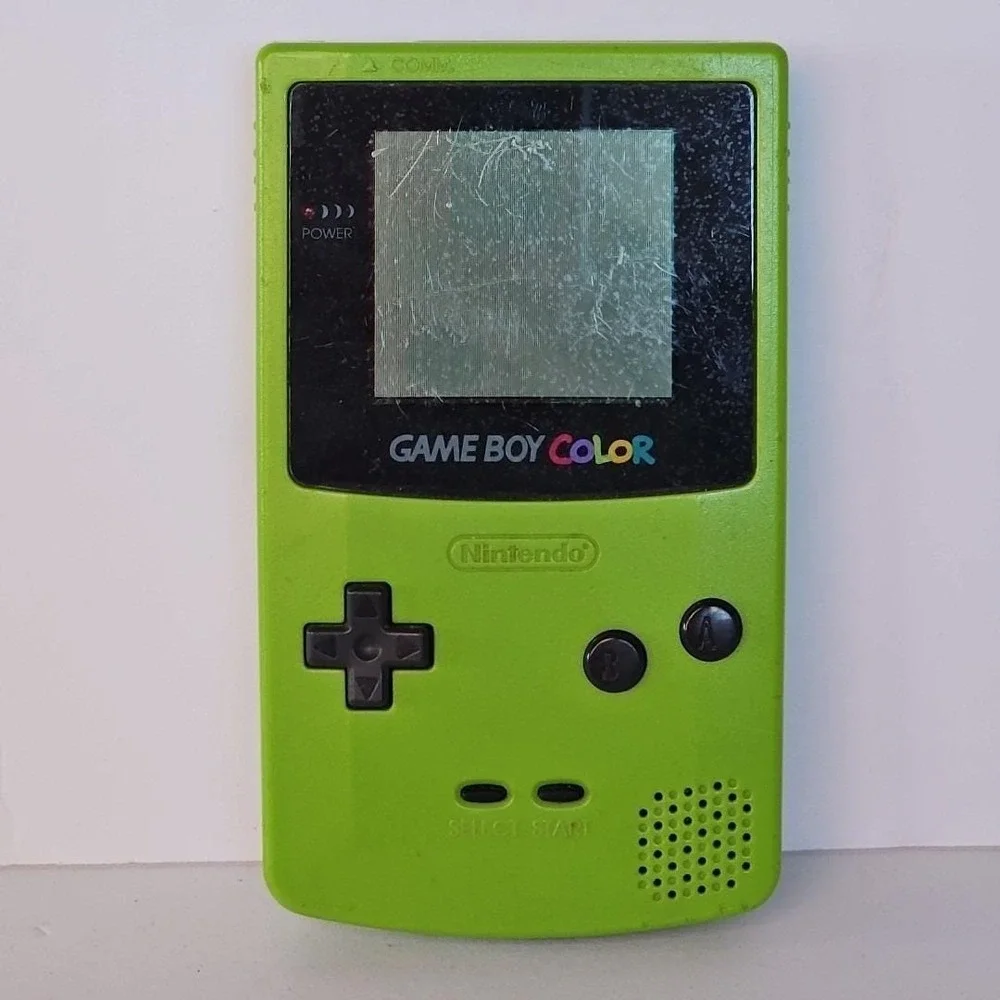 Vtg Nintendo Game Boy Color LOT 3 Pokemon Pikachu Crystal Blue Game Camera WORKS